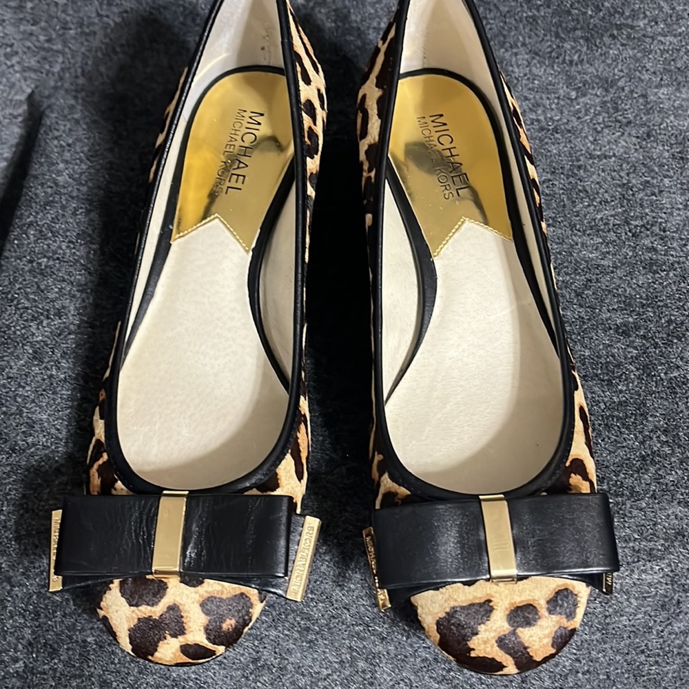 MICHAEL Michael Kors Kiera Mid Pump Leopard Women’s Size 8 - Picture 5 of 14